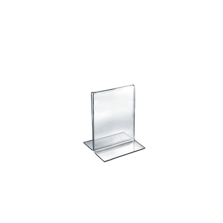 Azar Displays 4"W x 6"H Double-Foot Two Sided Sign Holder, PK10 152726